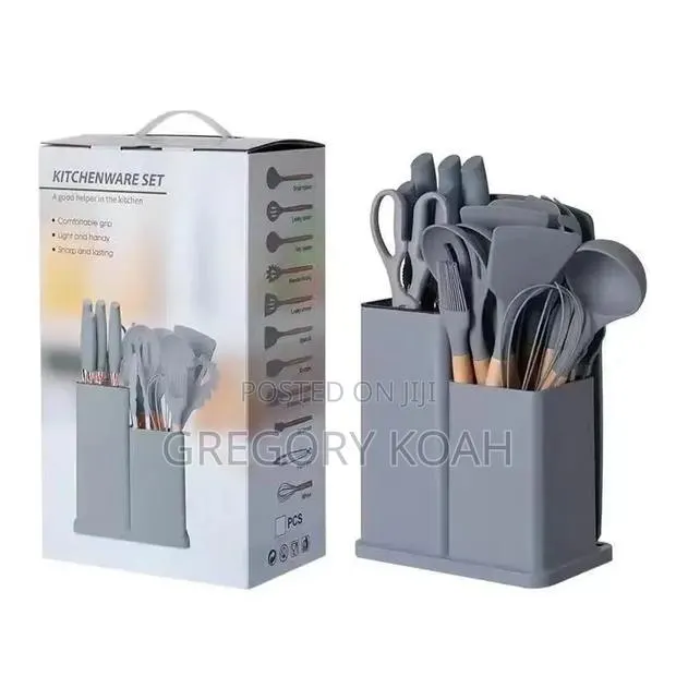 19PCS Kitchen Utensil Set With Holder – Complete Cooking Tools Set · Photo 1