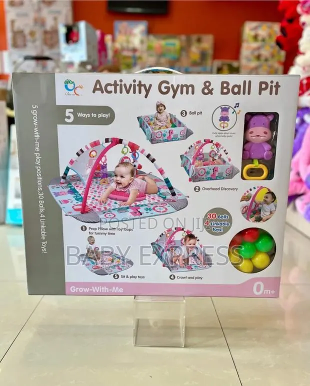 5-in-1 Baby Activity Gym Ball Pit With Toys (Grow-With-Me) · Photo 1
