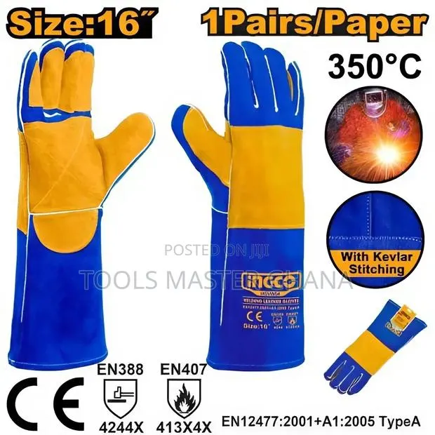 Welding Leather Gloves - Hgvw04 · Photo 1