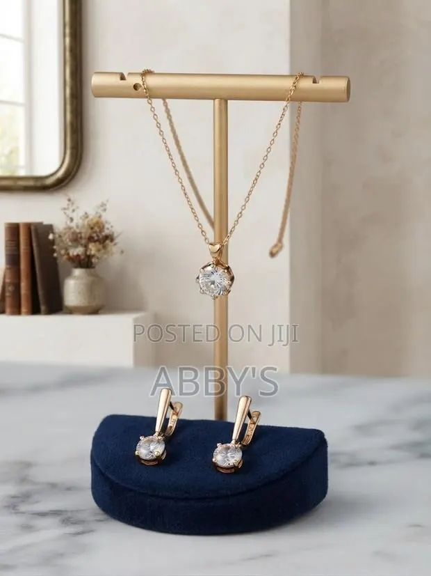 3pcs Elegant Rosegold Jewelry Set · Photo 1