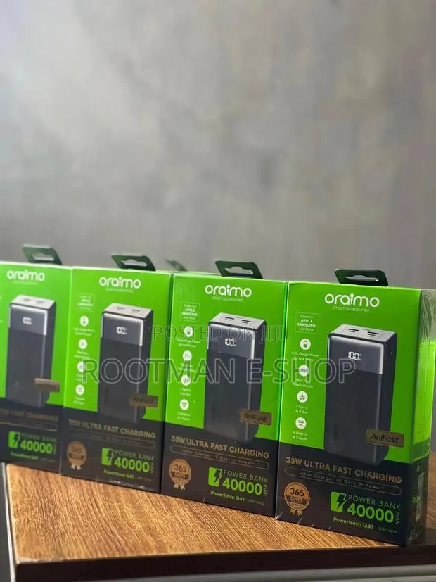Oraimo PowerNova Q41 40000mAh Power Bank – 22.5W Fast Charging · Photo 1