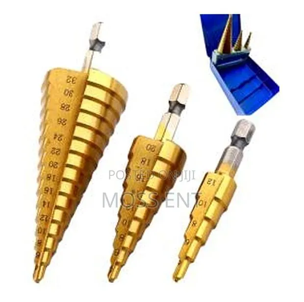 Step Drill Bits Set 3pcs (Nora Branded) - Dn-25024 · Photo 1