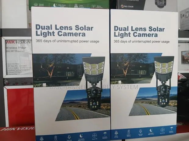 Dual Lens Solar Light Camera · Photo 1