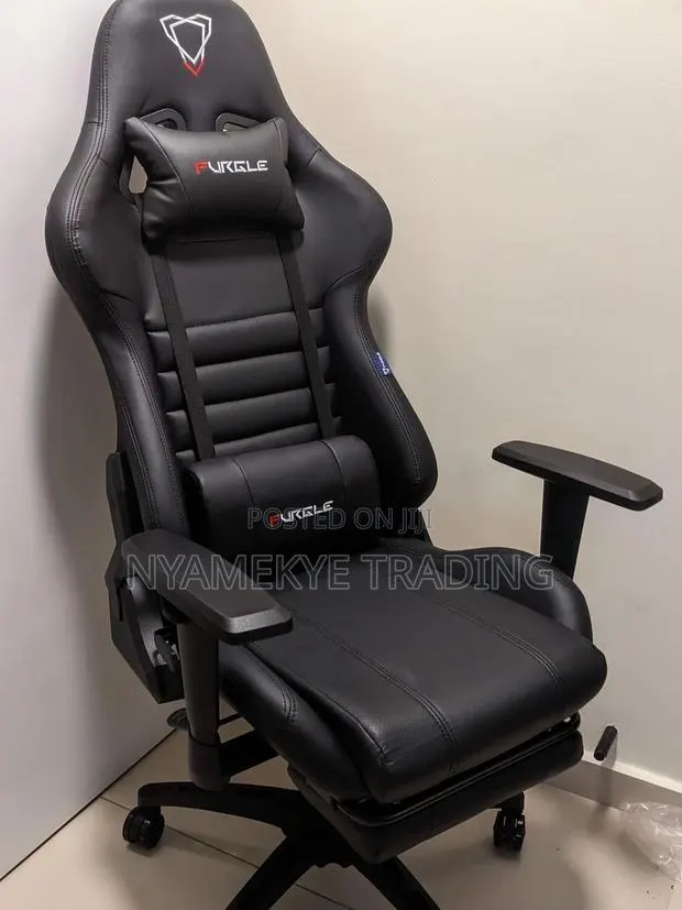 Gaming Chair With Headrest Footrest · Photo 1