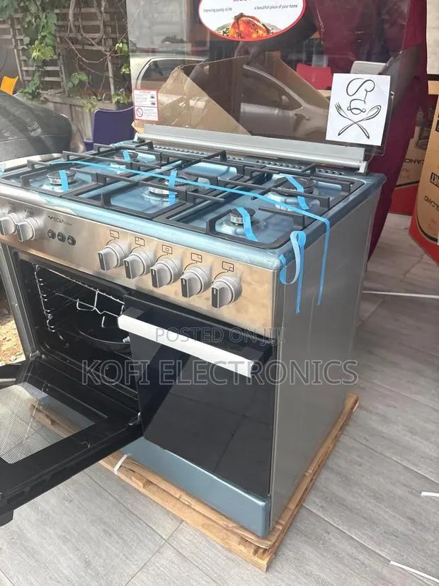 Mediatech 60x90 Grey Gas Cooker Fast Heating, Better Results · Photo 1
