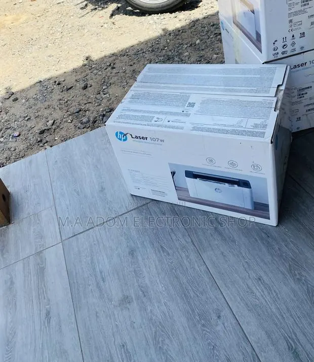 Durable Hp Laser Jet 107w Electric Printer(Black/White) · Photo 1