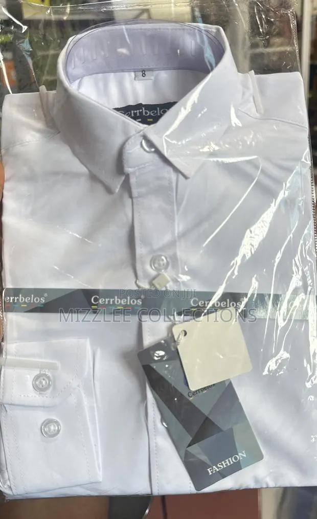 Quality Kids Long Sleeves White Shirt · Photo 1