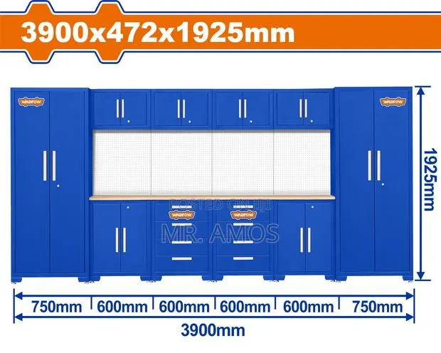 8pcs Heavy-Duty Modular Garage Cabinets - Wcs3a08 · Photo 1