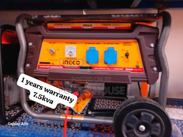 Titan Flow Ingco Petrol Generator 7.5kva Generator 7.5kva · Photo 1