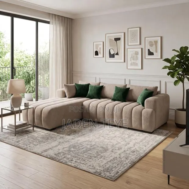 Brand New Foamy Fabric Sofa L Shape · Photo 1