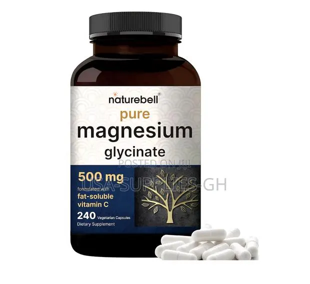 Naturebell Pure Magnesium Glycinate 500mg 240 Capsules From Usa · Photo 1