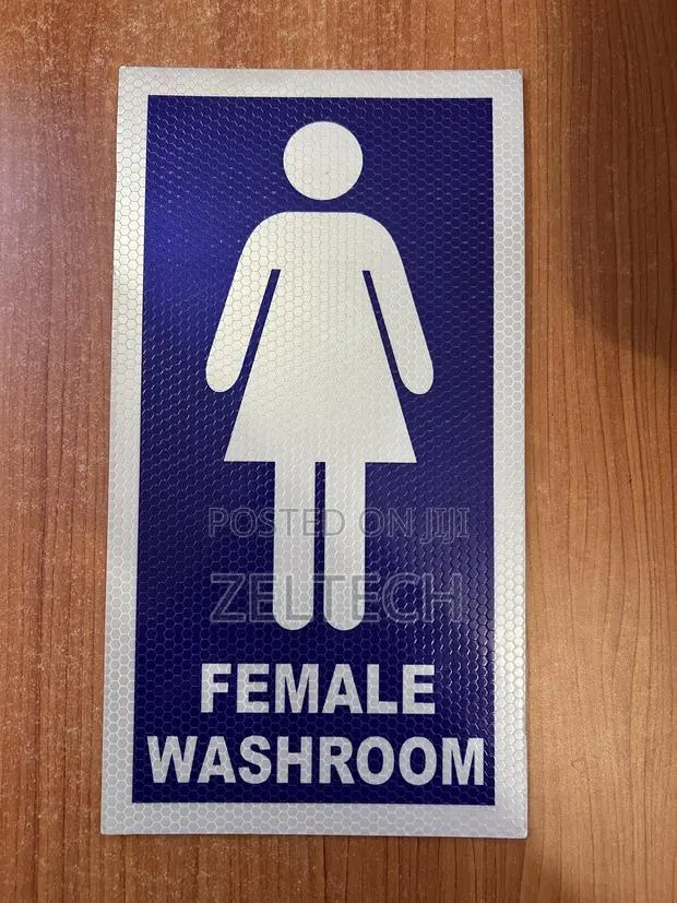 Female Washroom Sign Card · Photo 1