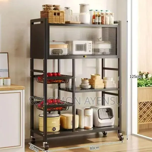 Kitchen Storage Rack With Top Cover · Photo 1