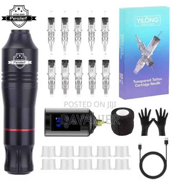 Professional Wireless Tattoo Machine Set · Photo 1