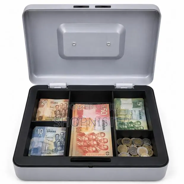 Metal Cash Box 25x20x9cm · Photo 1