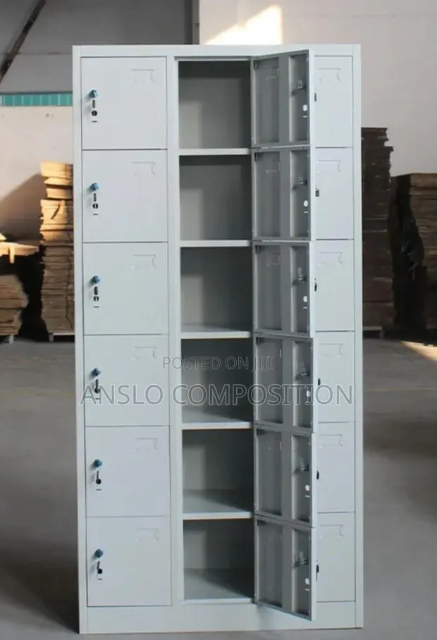 Durable Office 18 Door Metal Cabinet · Photo 1