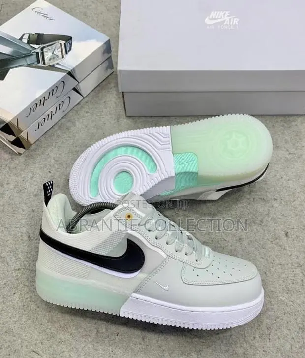 Nike Air Force 1 React Mint Grey · Photo 1