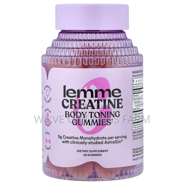 Original Lemme Creatine Body Toning Gummies 60pcs – 5g Creatine · Photo 1