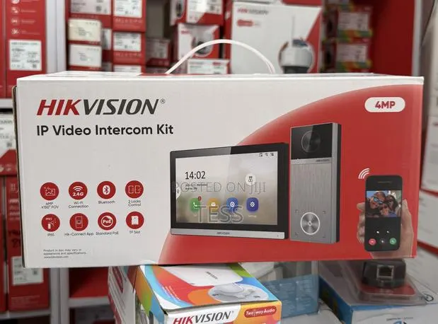 Hikvision Ip Video Intercom Kit 4mp With Poe Switch 4 Ports Kis611-S · Photo 1