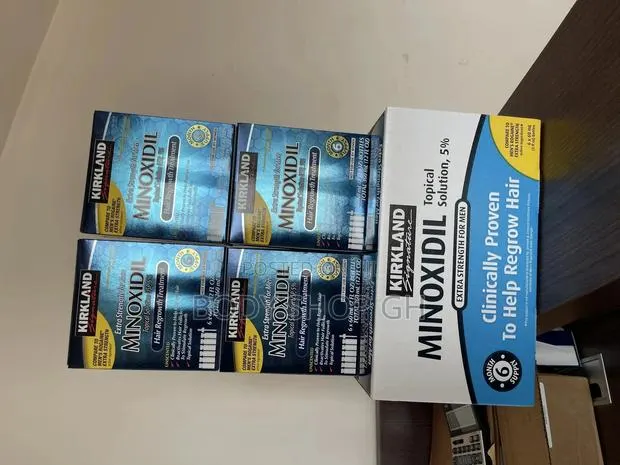 KIRKLAND MINOXIDIL FULL BOX (6 Pieces + Dropper) · Photo 1