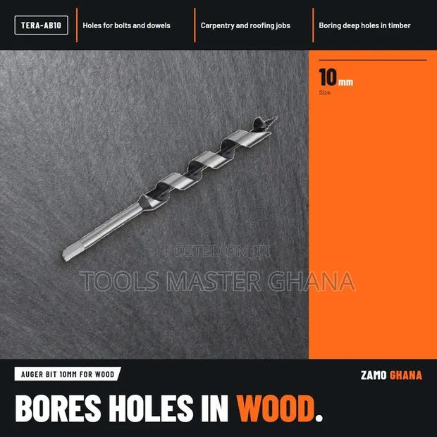 Auger Bit 10Mm for Wood - TERA-AB10 · Photo 1