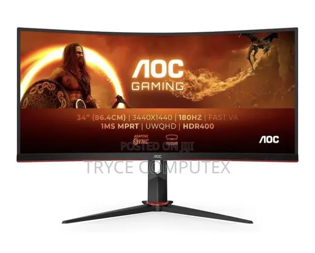 AOC 34 Inches Uwqhd Curved 180hz Monitor · Photo 1