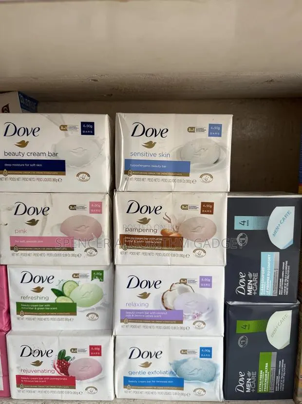 Dove Sensitive/Dove Men + Care Bar Soap (4pcs in a Pack for 80gh) · Photo 1