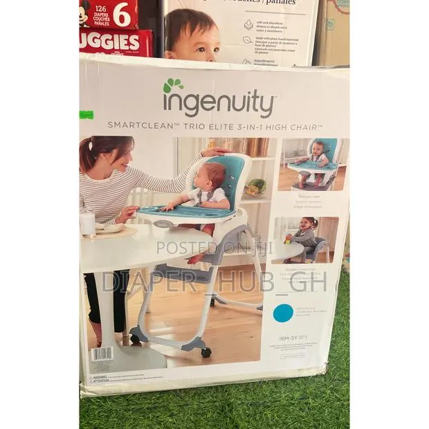 Ingenuity Smartclean Trio 3-in-1 High Chair - Aqua · Photo 1