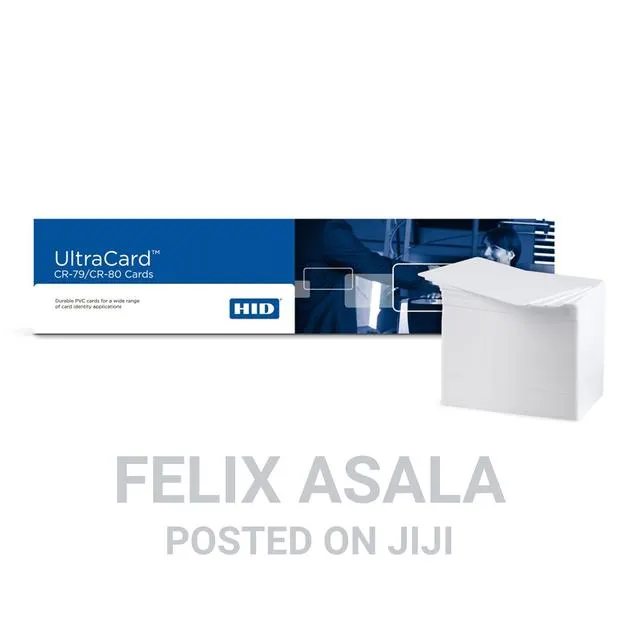 Blank White Plastic ID Cards Ultra CR80 · Photo 1