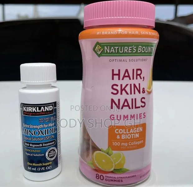 Beard Booster Combo Pack (Kirkland Minoxidil + Hair Gummies) · Photo 1