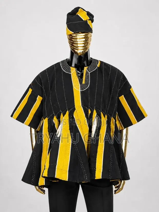 Hotcake Men’S Smock Deals in Ghana-Handcrafted Fugu-New Arrival-Tryahu · Photo 1