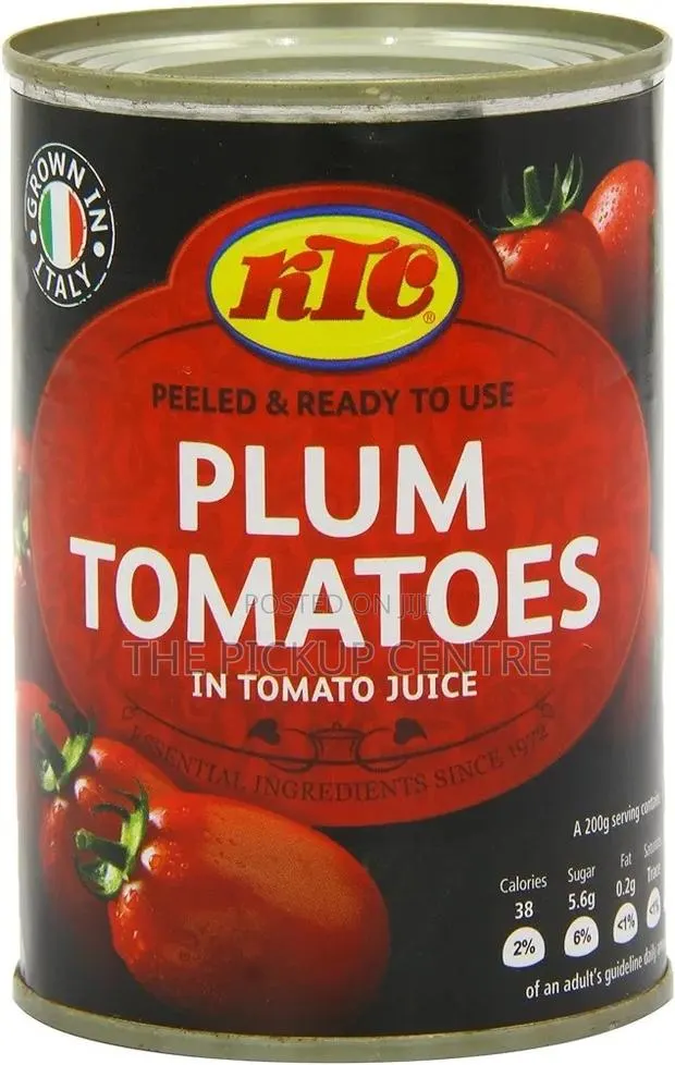 KTC Peeled Plum Tomatoes 400g (255 for Pack of 12) · Photo 1