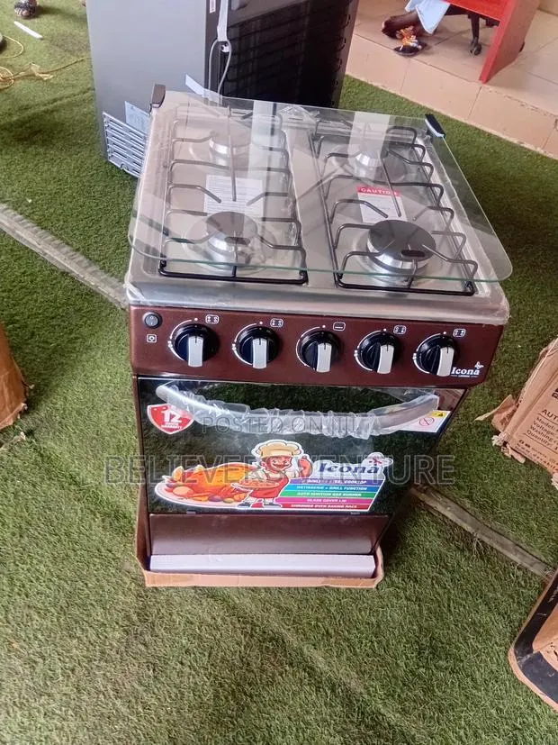 Brand New Icona 50×50 Gas Cooker – Durable Oven Grill · Photo 1
