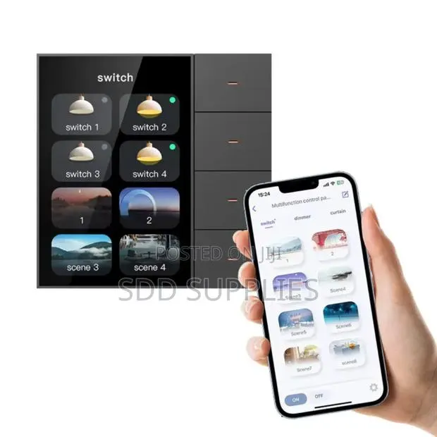 Best Tuya Smart Zigbee Control Panel With 4 Gangs Switch · Photo 1