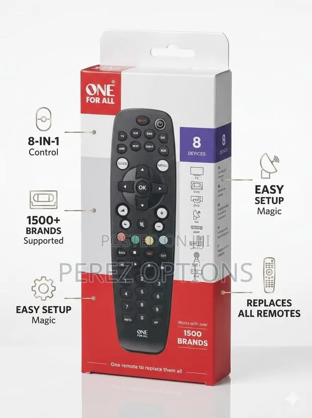 One for All Contour 8 Universal Remote Control (URC 2981) · Photo 1