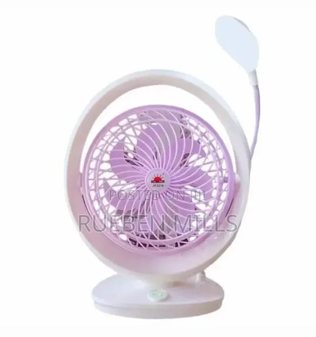 2 In 1 Portable Rechargeable Mini Fan With Study Light Jr-2018 · Photo 1