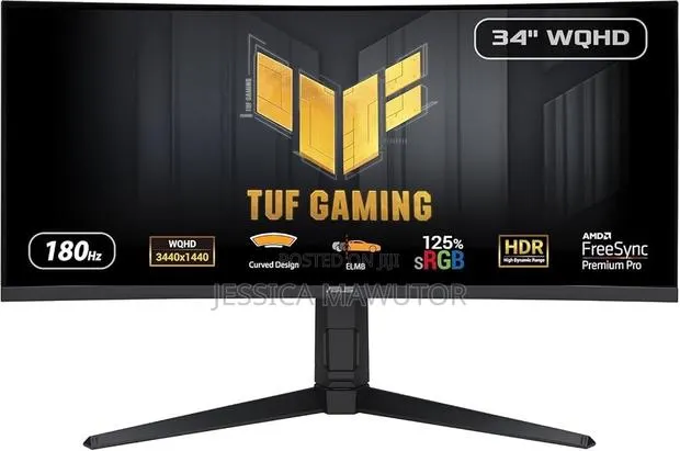 ASUS TUF Gaming 34” 1440P 1500R Curved Monitor · Photo 1