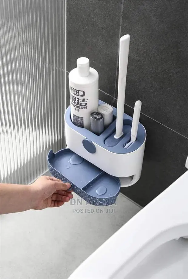 3 in 1 Silicone Toilet Brush With Holder · Photo 1
