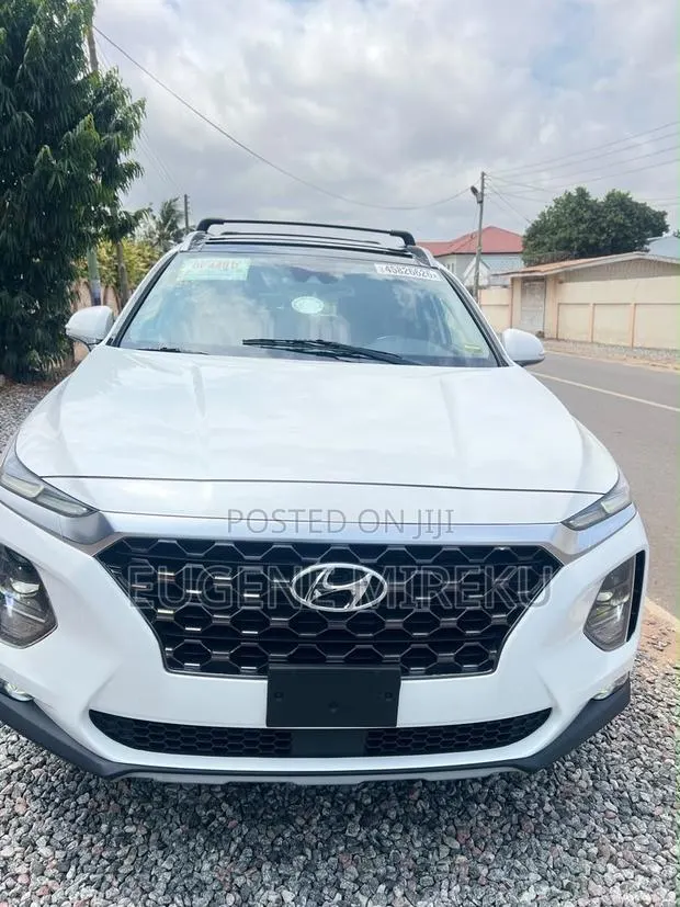 Hyundai Santa Fe 2020 White · Photo 1
