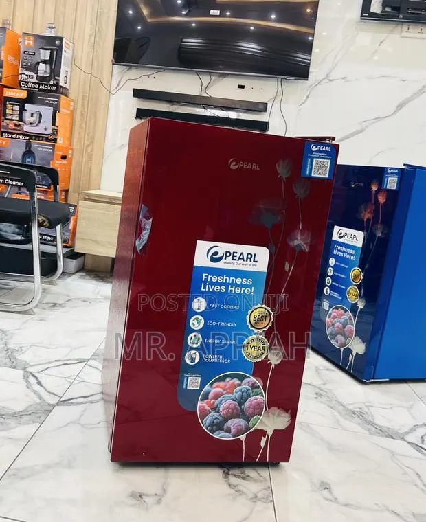 Get Affordable Pearl 1 Door Table Top Fridge(Pf-109-2b)Red · Photo 1