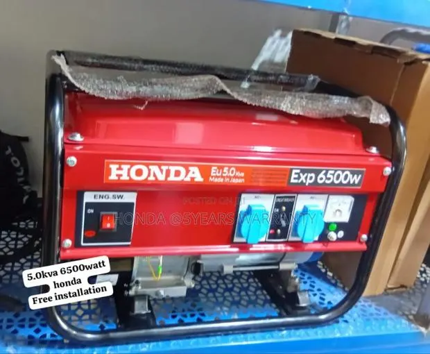 Japanese Honda 5.0kva 6500watt Petrol Generator 5.0kva · Photo 1