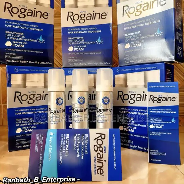 Original Rogaine 5% Minoxidil Foam (3 Bottles) · Photo 1