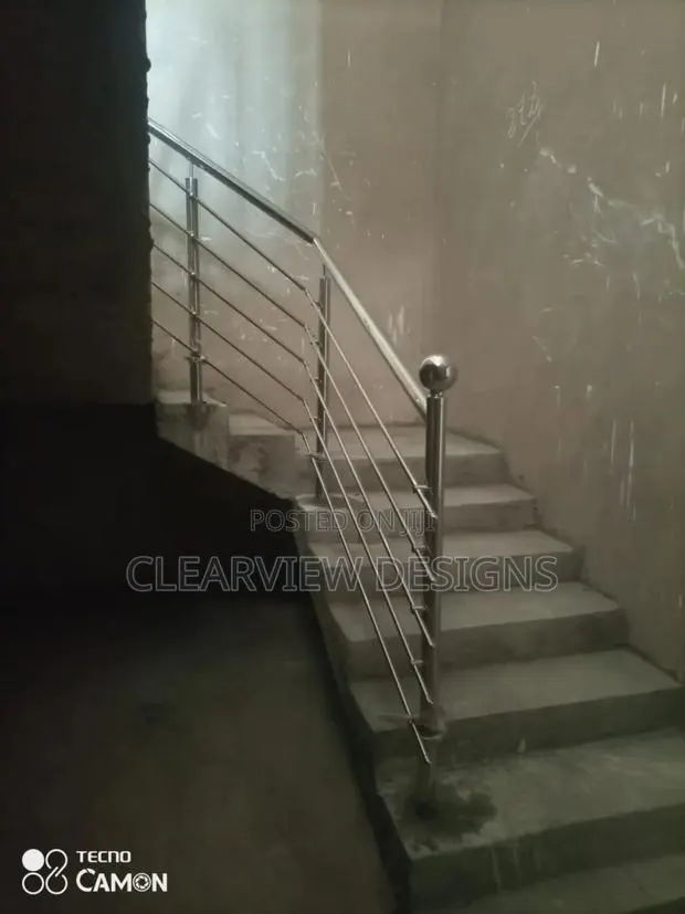 Custom Staircase Balustrade Works – Strong Stylish Stainless Steel · Photo 1