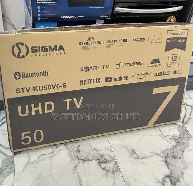 Shop Uhd Led Android Sig-Ku50v6-S Frameless Sigma Tv · Photo 1