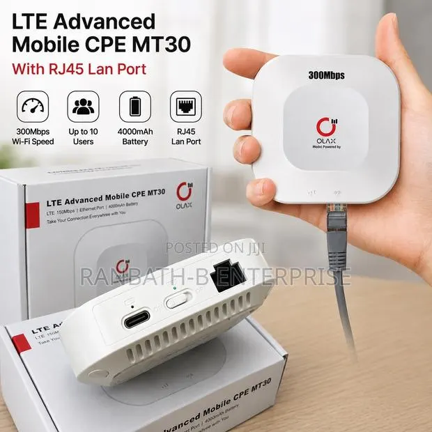 OLAX MT30 – 300Mbps High-Speed WiFi + RJ45 LAN · Photo 1