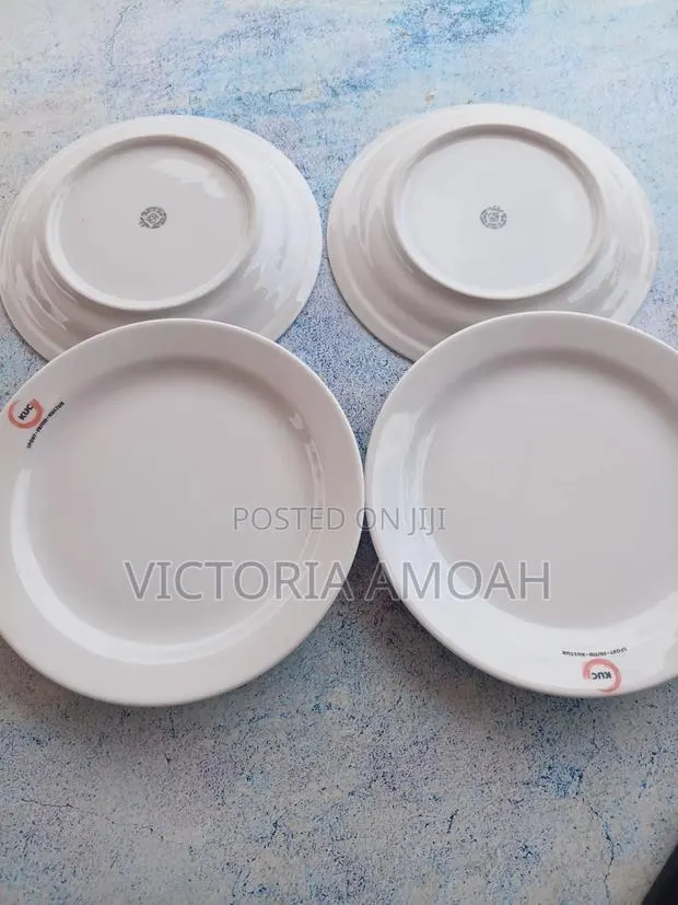 A White Ceramic or Porcelain Plate. · Photo 1