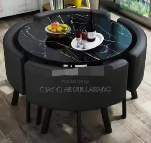 Dinner Table Set Up With 4 Chairs · Photo 1