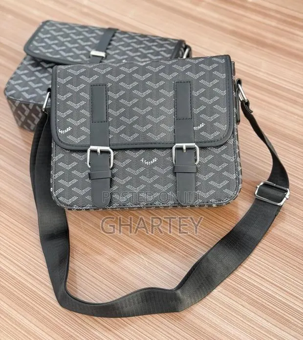 Goyard Style Monogram Black Crossbody Bag – Sleek Everyday Companion · Photo 1