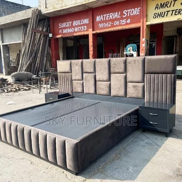 Oversized King Bed Frame With Side Drawers · Photo 1