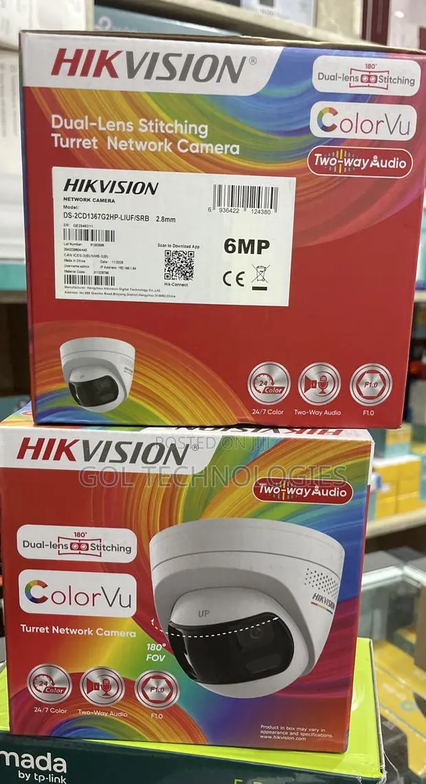 Hikvision Ds-2cd1367g2hp-Liuf/SRB Dual-Lens Stitching Turret Camera · Photo 1